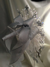 Load image into Gallery viewer, Snowflake brides bouquet, crystal wedding  bouquet, winter wedding. by Crystal wedding uk
