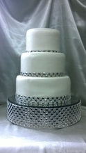 Load image into Gallery viewer, Diamante stud Crystal effect cake + 3m free Diamante Trim round or square all sizes