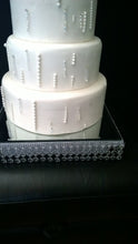 Load image into Gallery viewer, Crystal effect  wedding cake stand  slim design -  all sizes round and square