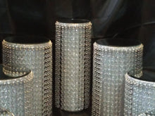 Load image into Gallery viewer, Crystal cake stands, set of 7, cascading design wedding cake stands