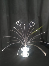 Load image into Gallery viewer, Crystal love hearts wedding table centrepiece
