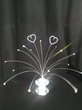 Load image into Gallery viewer, Crystal love hearts wedding table centrepiece