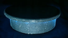 Load image into Gallery viewer, Cake Stand with LED Lights  Diamante effect, many sizes round and square by Crystal wedding uk