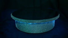 Load image into Gallery viewer, Cake Stand with LED Lights  Diamante effect, many sizes round and square by Crystal wedding uk