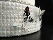 Load image into Gallery viewer, 4 x Butterfly  cake  decorations topper by Crystal wedding uk