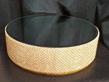 Load image into Gallery viewer, Gold crystal & ivory Pearl wedding cake stand - round or square all sizes by Crystal wedding uk