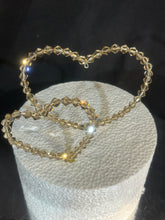 Load image into Gallery viewer, Crystal love heart cake topper by Crystal wedding uk
