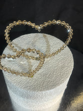 Load image into Gallery viewer, Crystal love heart cake topper by Crystal wedding uk
