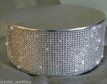 Load image into Gallery viewer, Rhinestone Wedding Cake Stand Sparkle Crystal Effect Display for Cake or Desserts
