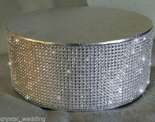 Rhinestone cake stand, many colours by Crystal wedding uk