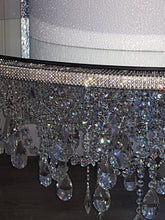 Load image into Gallery viewer, Crystal Cake Chandelier: Mirror Top Swing Platform with Remote LED
