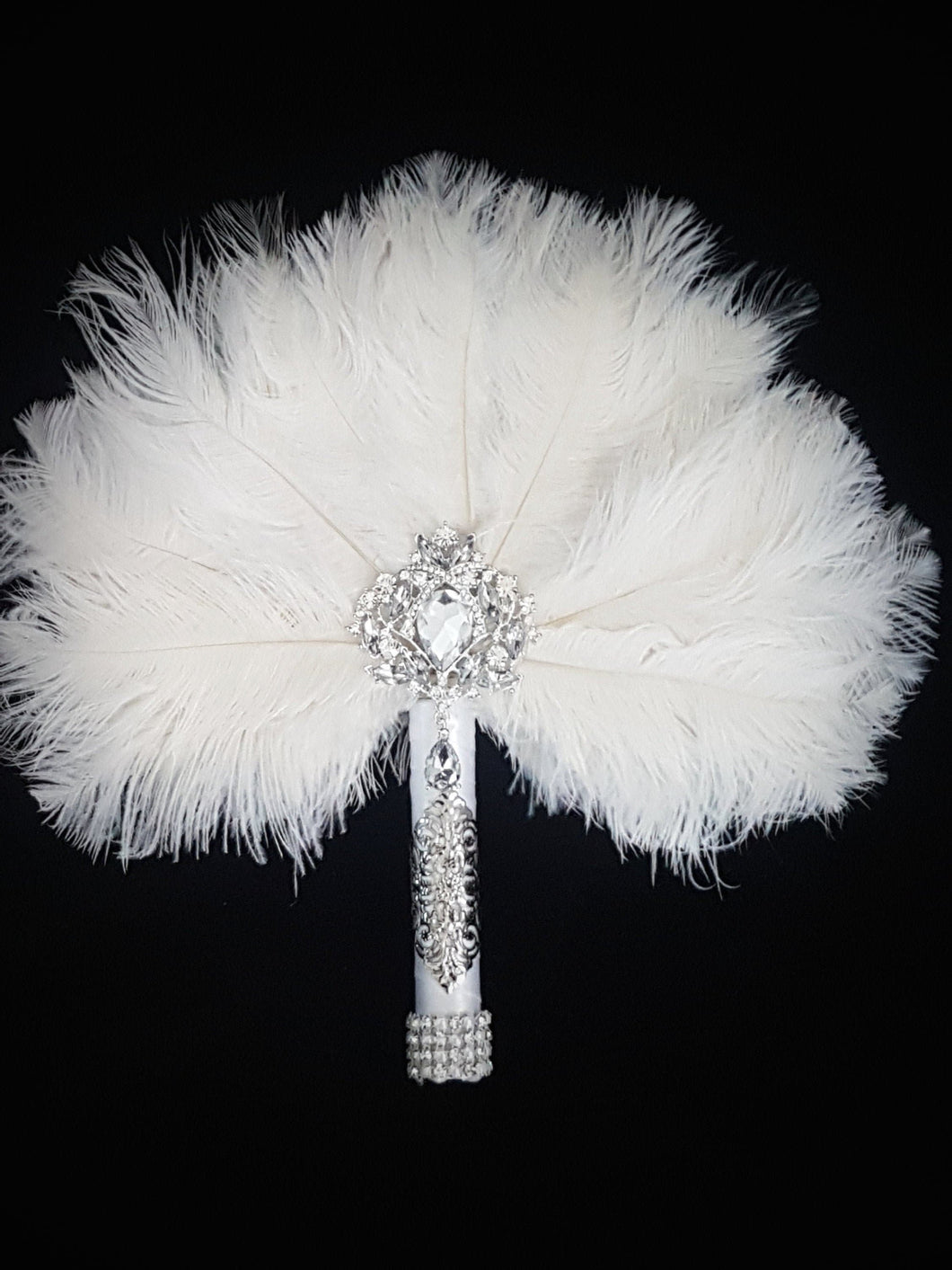 Ostrich Feather Fan. 12