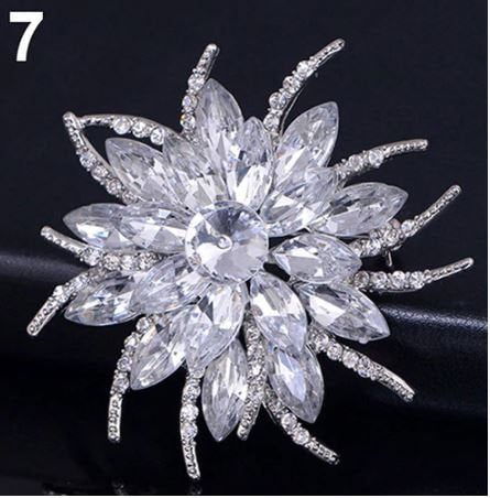 Cake brooch, crystal rhinestone cake decoration - by Crystal wedding uk