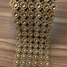Load image into Gallery viewer, Flower Cake Ribbon Trim 30mm Rhinestone Effect Wedding Cake Banding Luxury Cake Border Birthday &amp; Celebration Cake Decor- 19 COLOR OPTIONS
