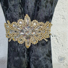 Load image into Gallery viewer, Crystal Tie Backs Curtains hold backs, magnetic holder by Crystal wedding uk

