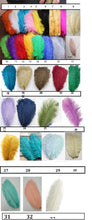 Load image into Gallery viewer, Wedding feather fan &amp; buttonhole set, brides 16" ostrich fan, wedding hand fan any colour as custom made
