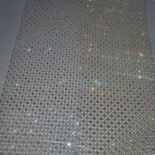 Load image into Gallery viewer, Diamante &amp; Pearl Ribbon Banding Rhinestone Wedding Cake Decoration, Invitations (1 Yard)
