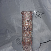 Load image into Gallery viewer, Bling rhinestone Wedding Bouquet Holder: Crystal Diamante jewel handle

