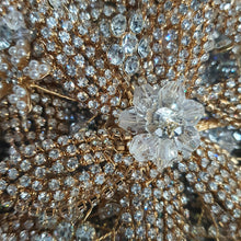 Load image into Gallery viewer, Gold Rhinestone Wedding Bouquet: Handmade Crystal Bridal Brooch Bouquet
