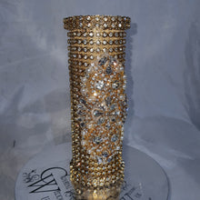 Load image into Gallery viewer, Bling rhinestone Wedding Bouquet Holder: Crystal Diamante jewel handle
