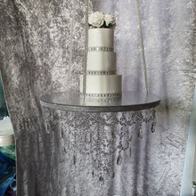 Load image into Gallery viewer, Crystal Cake Chandelier: Mirror Top Swing Platform with Remote LED

