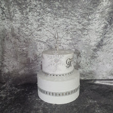 Load image into Gallery viewer, Snowflake Cake topper with AB crystal centres
