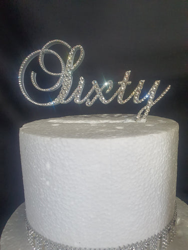 Crystal NUMBER WORD topper ,Swarovski element rhinestone Cake Topper decor, Wedding rhinestone jewel letter cake decorations.