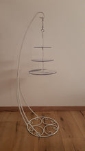 Load image into Gallery viewer, METAL CAKE HANGER stand and suspended cake plate kit.
