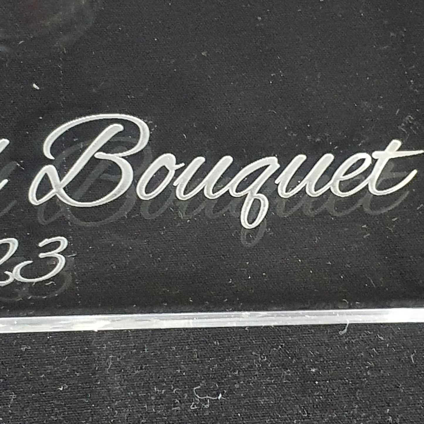 Acrylic display stand, Personalised Bouquet stand holder - by Crystal wedding uk