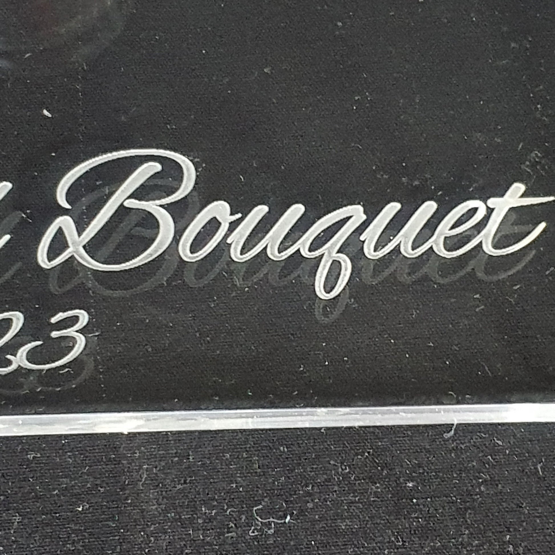 Acrylic display stand, Personalised Bouquet stand holder - by Crystal wedding uk