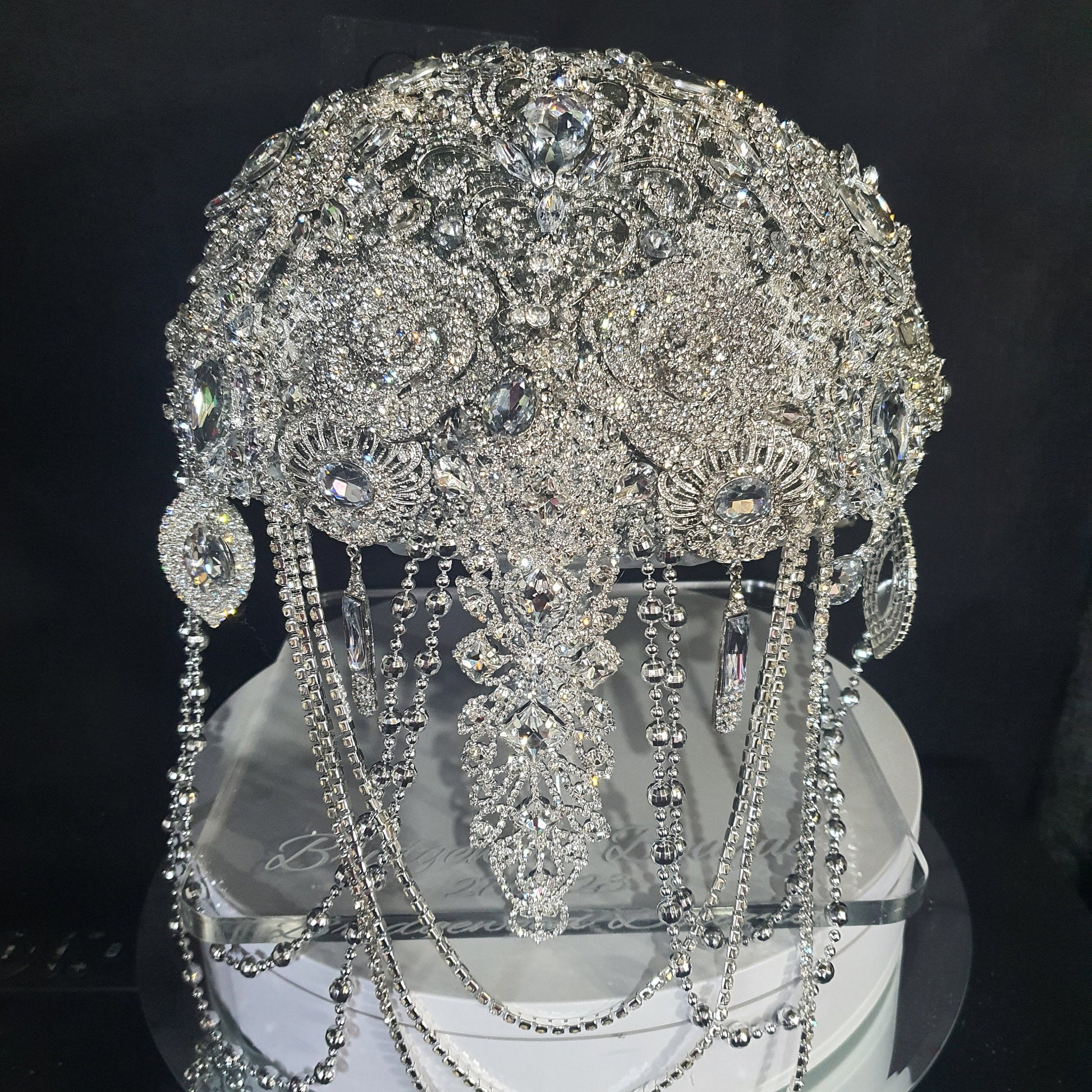 Acrylic display stand, Personalised Bouquet stand holder - by Crystal wedding uk