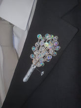 Load image into Gallery viewer, Luxury Silver Crystal Bridal Keepsake Bouquet – Handmade Beaded Wedding Bouquet -
