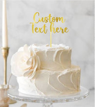 Load image into Gallery viewer, Custom Cake topper, Personalized cake topper, marble effect topper, Custom monogram cake topper, Wedding Cake topper by Crystal wedding uk
