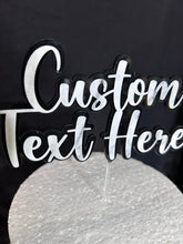 Load image into Gallery viewer, Marble Cake topper, Personalized cake topper, marble effect topper, Custom monogram cake topper, Wedding Cake topper by Crystal wedding uk
