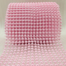 Load image into Gallery viewer, Pink Pearl effect ribbon banding cake ribbon many widths 1M by Crystal wedding uk
