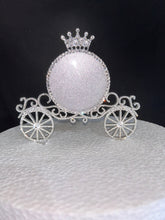 Load image into Gallery viewer, Carriage Cake topper - Swarovski crystal elements - Quincinera FAIRYTALE Princess carriage design, Cake decoration by Crystal wedding uk
