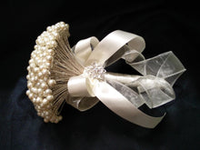 Load image into Gallery viewer, Pearl brides bouquet - Perfect for a vintage wedding
