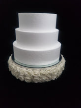 Load image into Gallery viewer, Rose cake stand with mirror top by Crystal wedding uk
