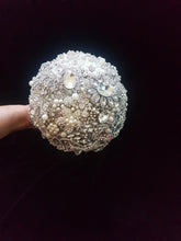 Load image into Gallery viewer, Brooch bouquet, Jewel crystal wedding bouquet. by Crystal wedding uk
