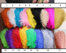 Load image into Gallery viewer, Ostrich Feather flower girl wand bouquet -luxury alternative Bouquet Great Gatsby wedding style -ANY COLOUR Artificial bouquet
