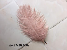 Load image into Gallery viewer, Feather Fan bouquets, Set of 4 PCS Ostrich feathers,Great Gatsby wedding style 1920&#39;s - any colour as custom made by Crystal wedding uk
