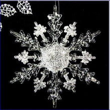 Load image into Gallery viewer, Snowflake hanging bouquet, Winter wedding accessory by Crystal wedding uk
