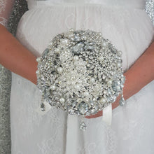 Load image into Gallery viewer, Brooch bouquet, jewel bouquet, Full jeweled bouquets. by Crystal wedding uk
