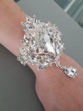 Load image into Gallery viewer, Vintage inspired crystal wrist corsage for Prom or wedding by Crystal wedding uk
