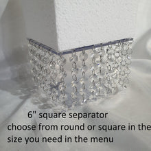 Load image into Gallery viewer, Crystal cake table and 2 led cake dividers 6&quot; 10&quot; &amp; 16&quot;. Set of 3 pcs by Crystal wedding uk
