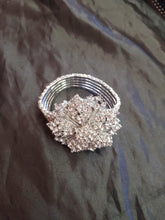 Load image into Gallery viewer, Vintage inspired crystal flower wrist corsage by Crystal wedding uk
