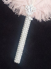 Load image into Gallery viewer, Ostrich Feather MINI Fan bouquet alternative Bouquet Great Gatsby wedding style 1920's -ANY COLOUR Artificial bouquet
