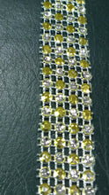 Load image into Gallery viewer, Sparkling silver &amp; diamante gem cake trim banding many colours by Crystal wedding uk
