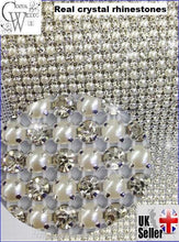 Load image into Gallery viewer, Mr &amp; Mrs Real crystal covered wedding cake SUSPENDED swing + lights by Crystal wedding uk
