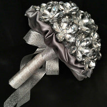 Load image into Gallery viewer, Crystal bouquet, crystal flowers, Brides wedding bouquet by Crystal wedding uk
